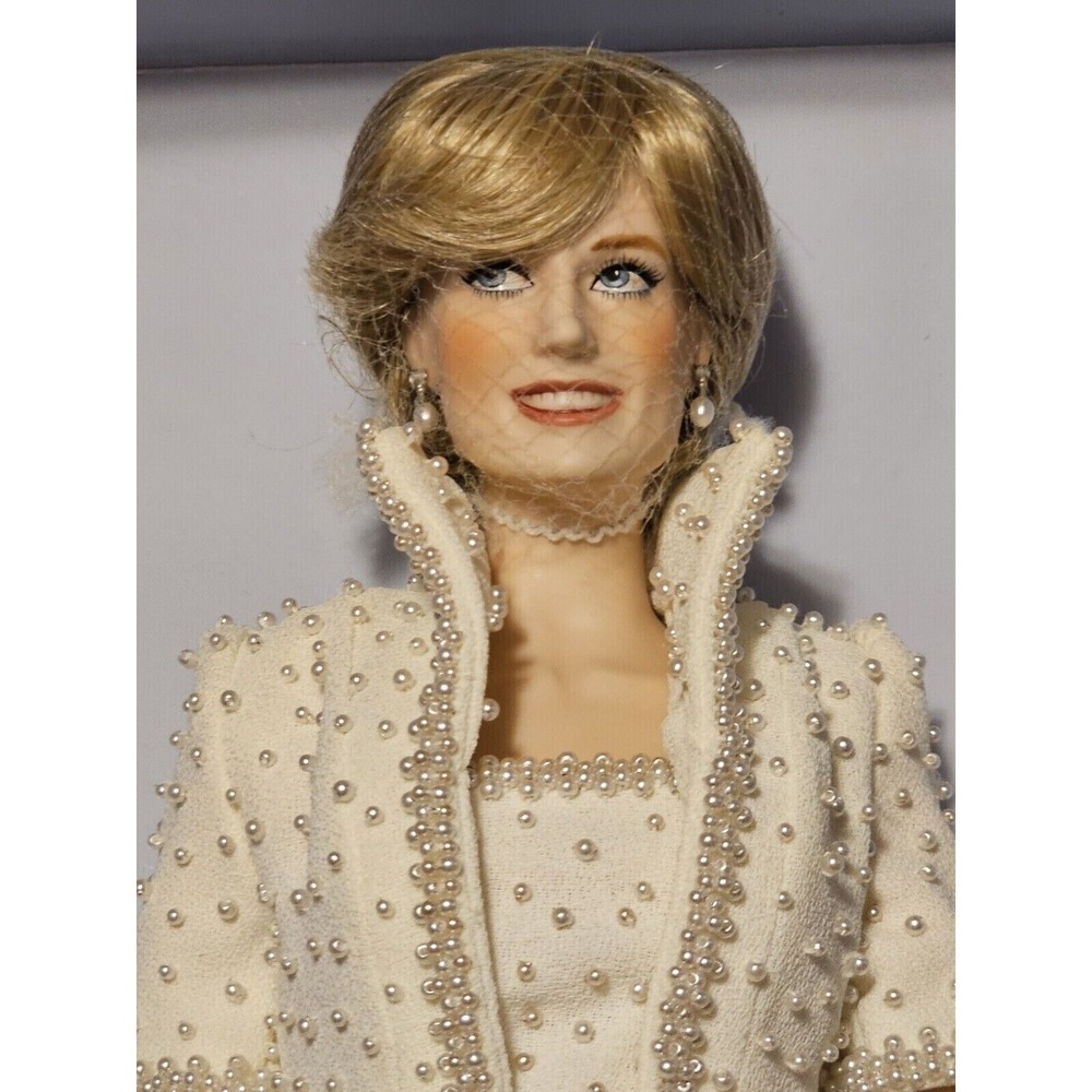 The Diana, Princess Of Wales Porcelain Doll  From The Franklin Mint Collection
